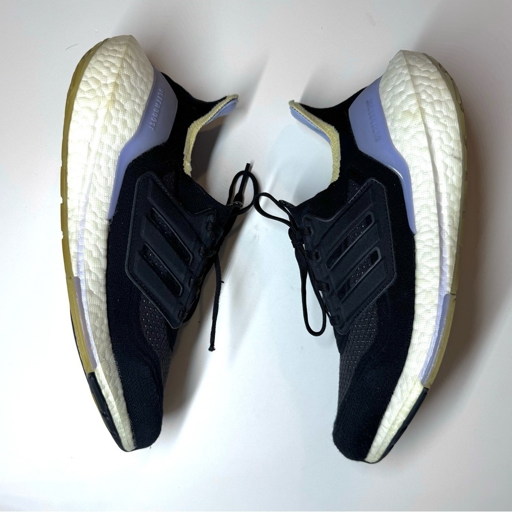 Adidas Women's Black and Lavender Running Shoes - Picture 9 of 10